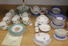 A large quantity of Wedgwood tableware in the 'Sarah's Garden' pattern