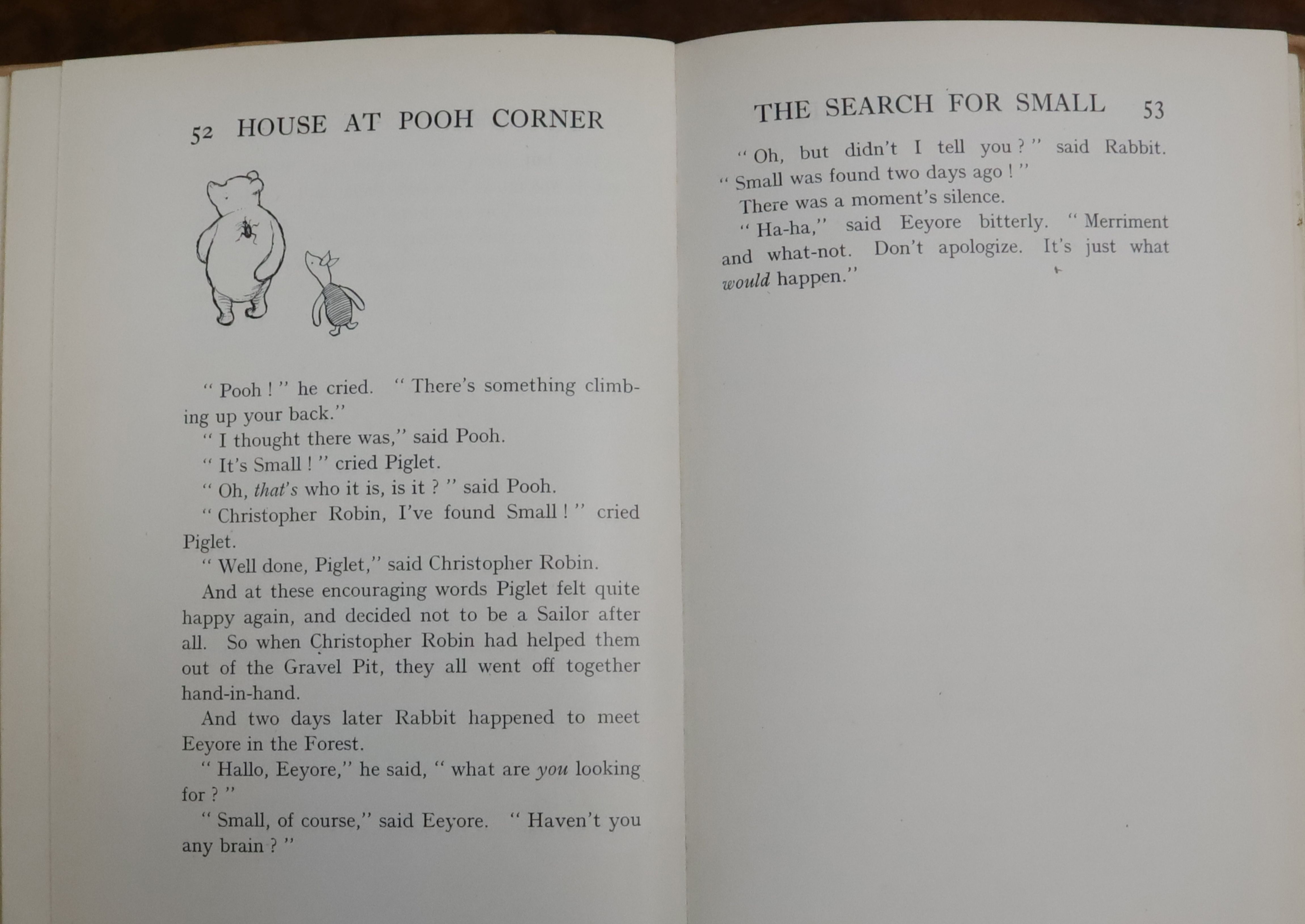 Milne, Alan Alexander - The House at Pooh Corner, illustrated by Ernest H. Shephard, A RARE PRE- - Image 5 of 5
