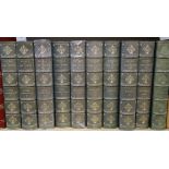 Austen, J - Novels, 10 vols, quarter morocco, John Grant, Edinburgh 1905