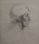 Sir Thomas Monnington P.R.A. (1902-1976), 'Study c. 1923', pencil, 15 x 12.5cm