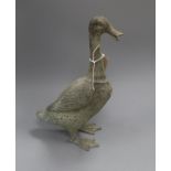 A bronze goose