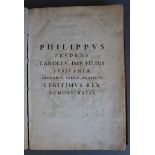 Caramuel y Lobkowitz, Juan - Philippus prudens Caroli V.Imp. filius, Lusitaniae, Indiae..., 1st