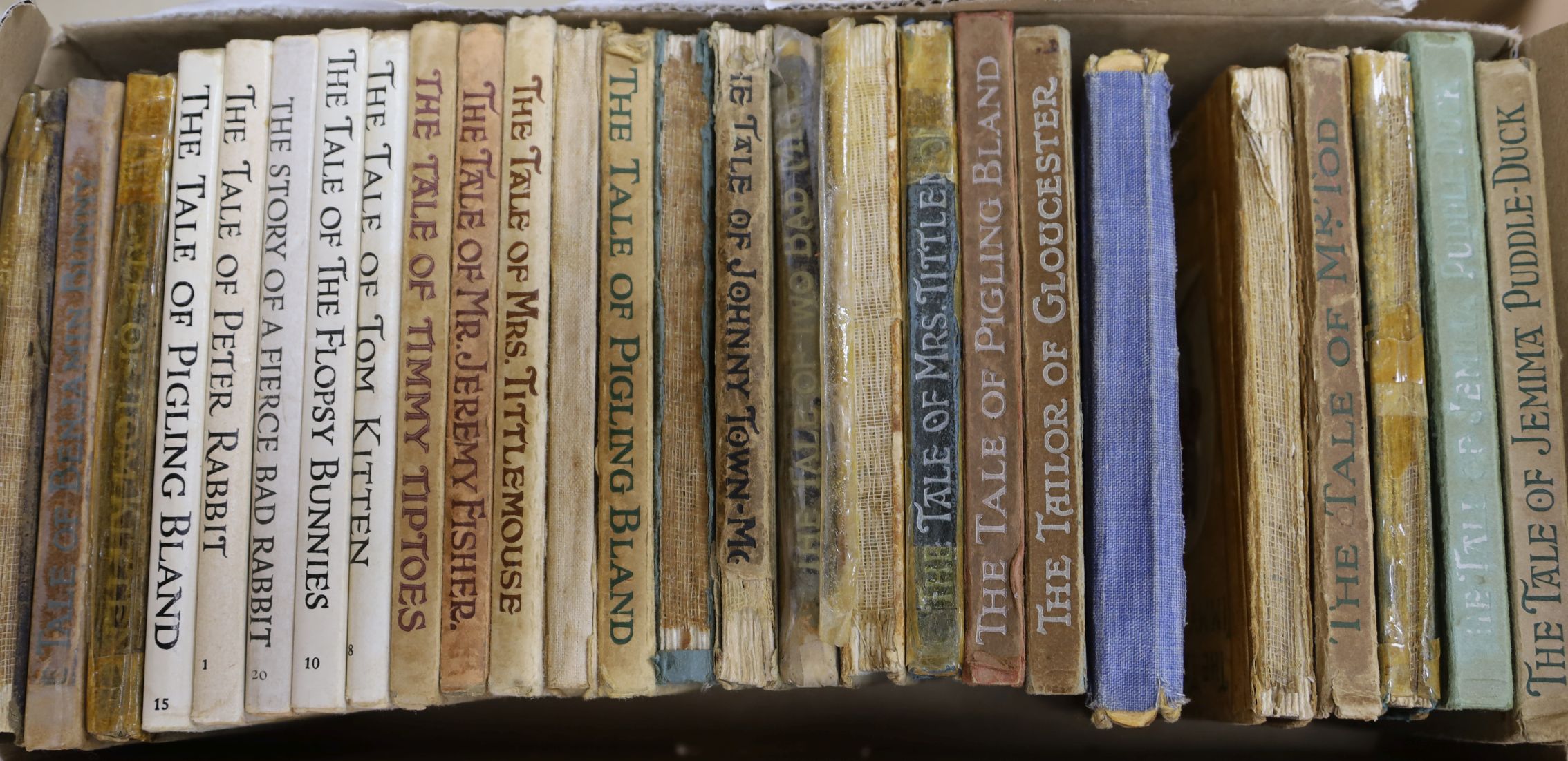 Twenty six editions of Beatrix Pottery Tales