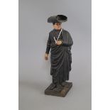 A Spanish terracotta figure on wooden base, José Sebero height 32cm