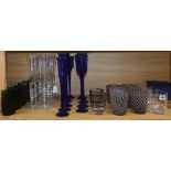 A quantity of Venetian glass, paperweights, Swarovski, etc tallest 30cm