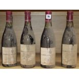 Four bottles of Chambolle musigny les cru, Domaine Grivelet, 1969 (2) / 1973 (2)