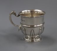 A George VI silver christening mug by Goldsmiths & Silversmiths Co Ltd, London, 1940, 8.8cm.