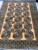 An Afghan small carpet 290 x 200cm