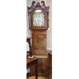 A 19th century Scottish eight day longcase clock H.230cm