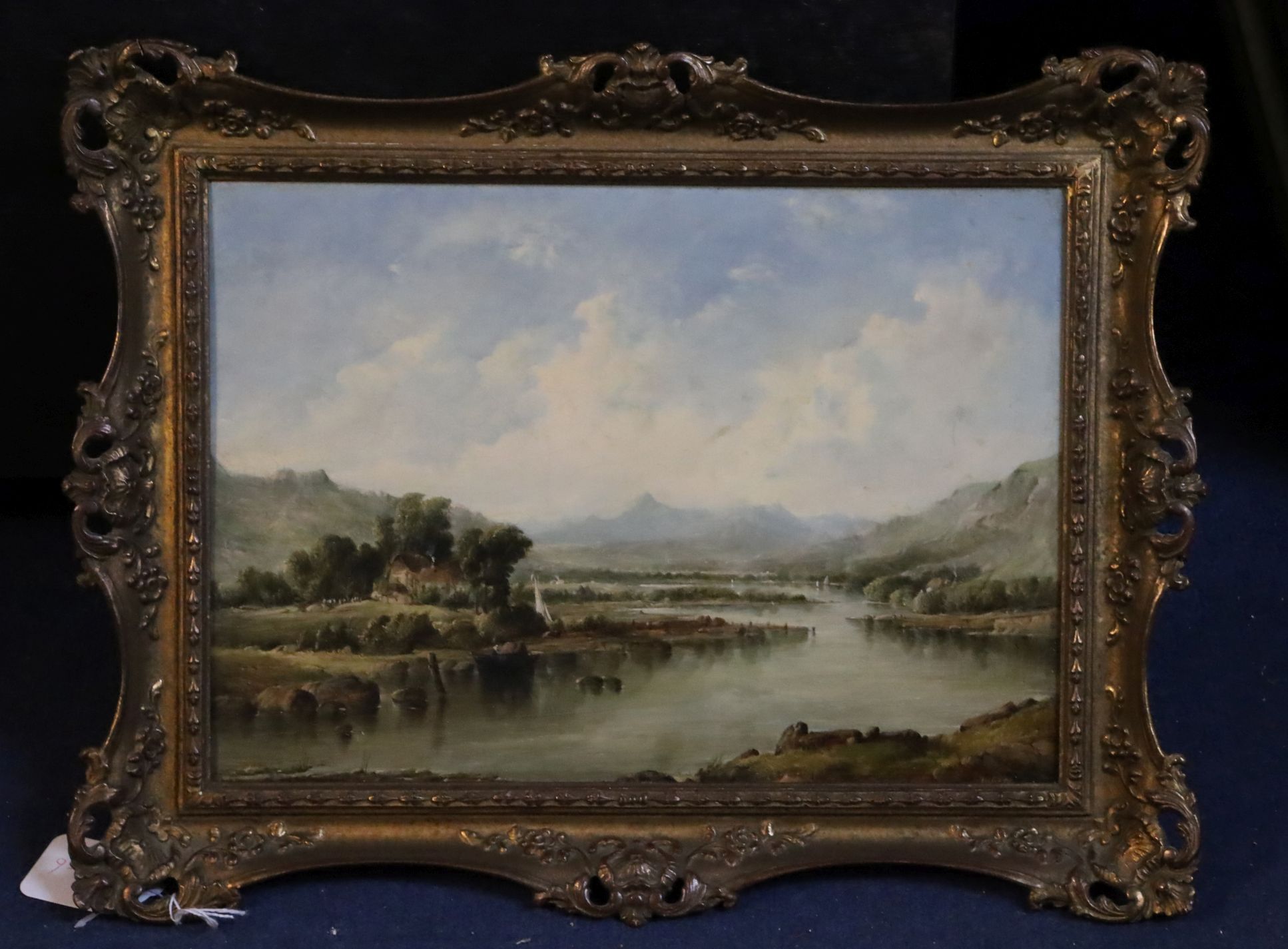 Alfred Gomersal Vickers (1810-1837)oil on canvasOpen river landscapesigned24 x 35cm - Image 2 of 3