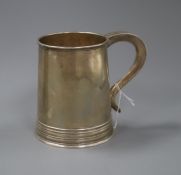 A George VI silver mug, Mappin & Webb, London, 1938, 12cm, 12 oz.