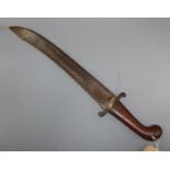 A Russian Imperial sawback falchion pioneer sword