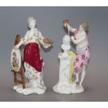 Two German porcelain figures of the Arts and Industry