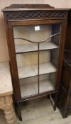 An Edwardian mahogany display cabinet W.55cm