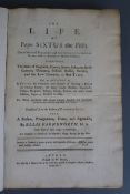 Leti, Gregorio - The Life of Pope Sixtus the Fifth..., 1st English translation, folio,