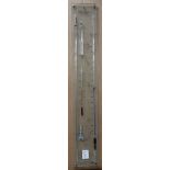 A modern glass 'Contra' barometer and thermometer H.100cm