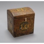 A Regency tea caddy height 21cm