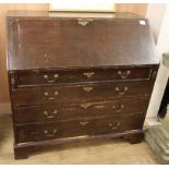 A George III mahogany bureau W.106cm