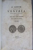 Cicognara, Leopoldo - Le Fabriche piu Cospicue di Venezia, vol 1 only (of 2), folio, half calf,