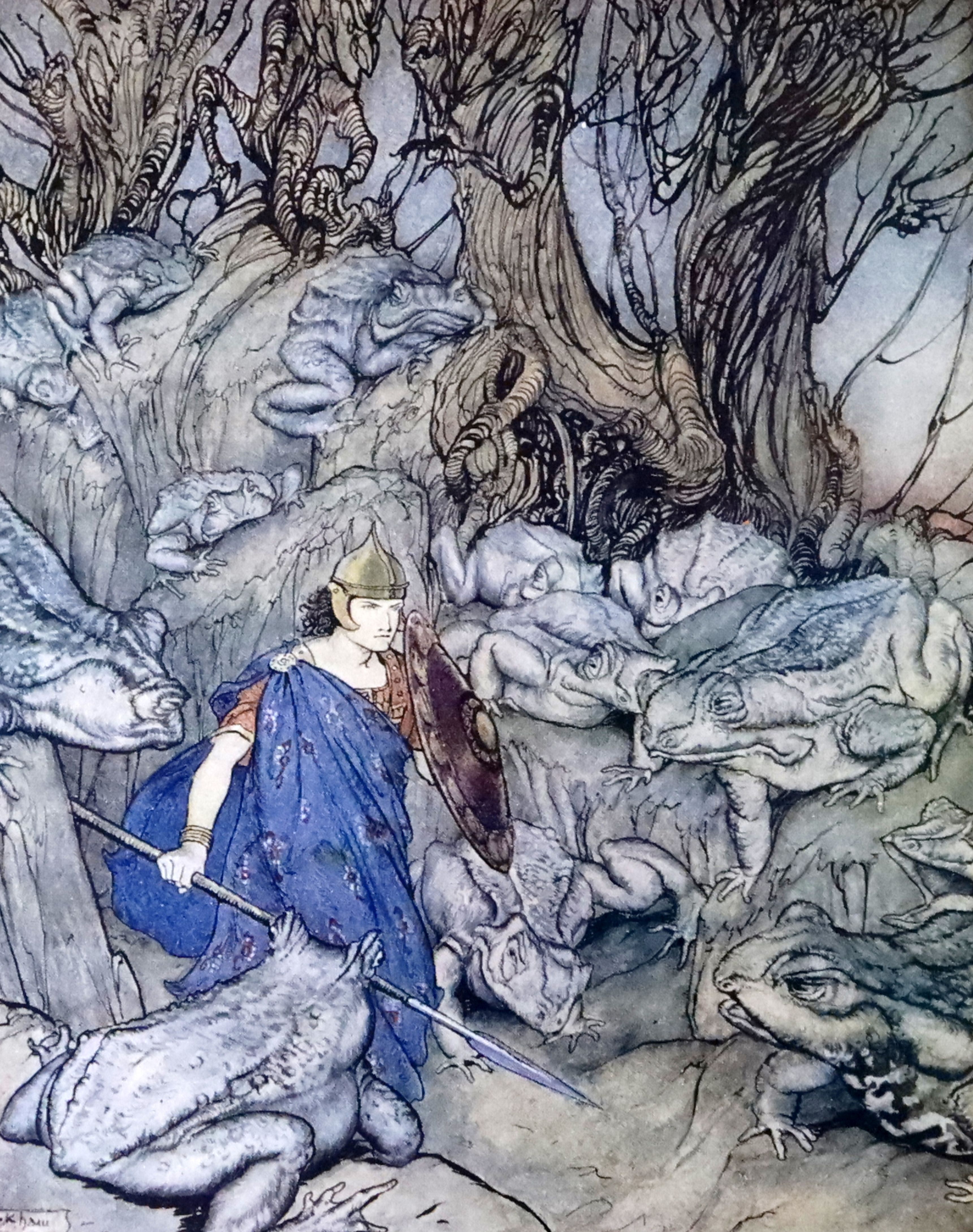 Stephens, James - Irish Fairy Tales illustrated by Arthur Rackham, one of 525, signed by the artist,