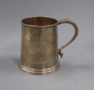 A George VI silver mug, Goldsmiths & Silversmiths Co Ltd, London, 1838, 12cm, 16.5 oz.