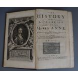 Boyer, Abel (1667-1729) - The History of the Life & Reign of Queen Anne, folio, modern cloth, with 1