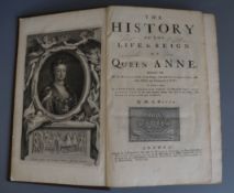 Boyer, Abel (1667-1729) - The History of the Life & Reign of Queen Anne, folio, modern cloth, with 1