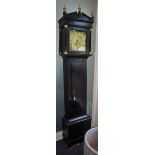 A 17th century longcase clock, engraved brass dial marked William Shaw Botesdale, in associated case