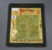 A George V 'The Perrier Map' motor map of England and Wales (complete)