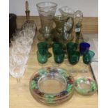 A part suite of drinking glasses and jugs