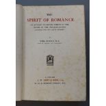 Pound, Ezra - The Spirit of Romance, 8vo, green cloth, spotted throughout, J.M. Dent and Sons,