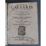 Caesar, Gaius Lulius - C.lulii Quae Exstant - qto, contemporary embossed vellum, with one double
