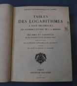 Géographique de L'Armée, Tables De Logarithmes