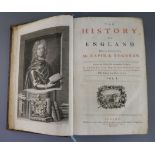 Rapin de Thoyras, Paul - The History of England, 2nd edition, 2 vols, contemporary calf, with