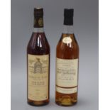 One boxed Ch. de Pellehaut Armagnac and one boxed Ch. du Busca Armagnac, 1974