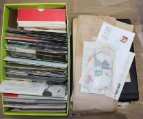 A collection of UK and world stamps, QEII mint unused 1950/1960's first day covers etc