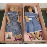 Two large dolls by Annette Himstedt, 'Malin' and 'Friedericke' (1998 World Children Collection),