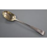 A Victorian silver Old English pattern basting spoon, initialled, George Adams London 1874, 30.6cm.