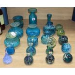 A quantity of Mdina and other glassware