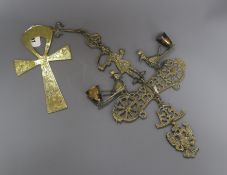 A coptic cross and a hanging length 50cm