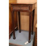 A George III mahogany side table H.72cm