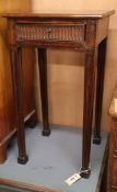 A George III mahogany side table H.72cm