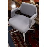 An Interstuhl 162S silver chair designed by Hadi Teherani