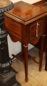 An Edwardian mahogany drop flap cabinet H.86cm