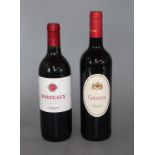 Three bottles of Fontagnac Graves and three Bordeaux Fontagnac