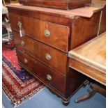 A Georgian mahogany chest of drawers W.99cm