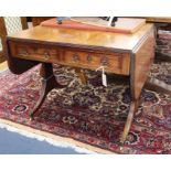 A Regency mahogany sofa table W.85cm