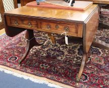 A Regency mahogany sofa table W.85cm