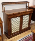 A Victorian rosewood chiffonier W.115cm