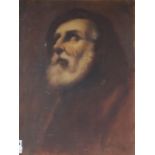 Ken Moroney, oil on board, Portrait of a bearded man, 53 x 40cm, unframed